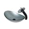 Novatto Argento Oval Glass Vessel Bathroom Sink Set, Oil Rubbed Bronze NSFC-70328031001ORB - alternate 1